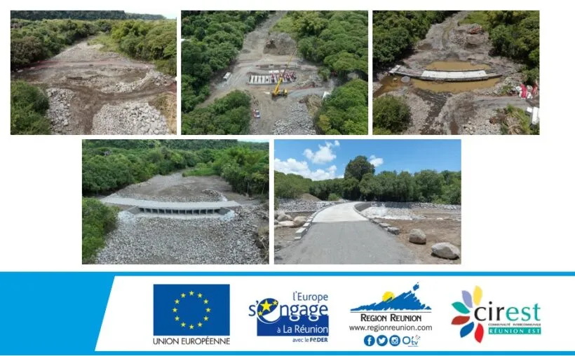 Commune de Saint-Benoît, travaux de remise en circulation du radier d’accès à l’îlet Danclas, demain jeudi 18 janvier