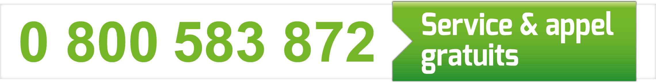 0 800 583 872 – Service & appel gratuits