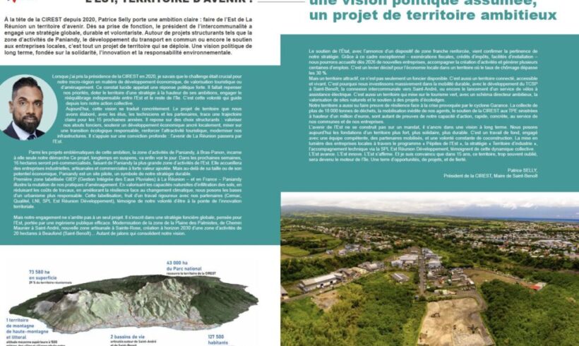 Territoires Média met à l’honneur la CIREST et ses grands projets à l’horizon 2030 Territoires Média met à l’honneur la CIREST et ses grands projets à l’horizon 2030