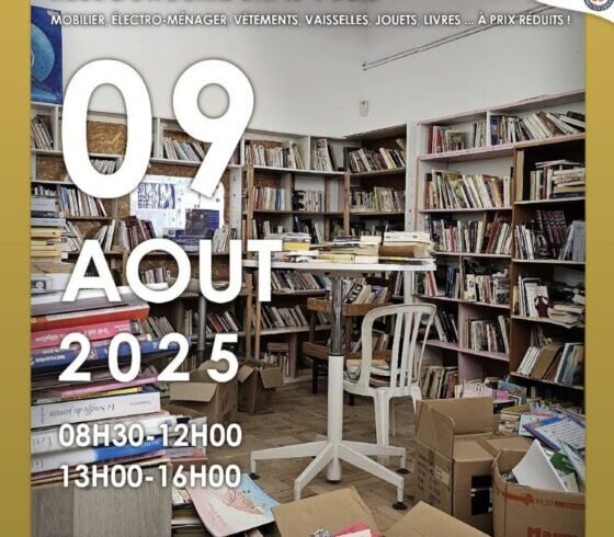 Une vente solidaire samedi 9 août à la Ressourcerie de Bras Fusil