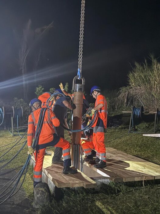 Forage de Sainte-Anne , focus sur les travaux pour rétablir l’eau aux 8 000 foyers impactés Forage de Sainte-Anne , focus sur les travaux pour rétablir l’eau aux 8 000 foyers impactés