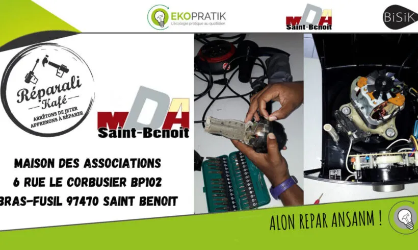 Réparer plutôt que jeter : RDV le 10 avril au Réparali Kafé à Saint-Benoît
