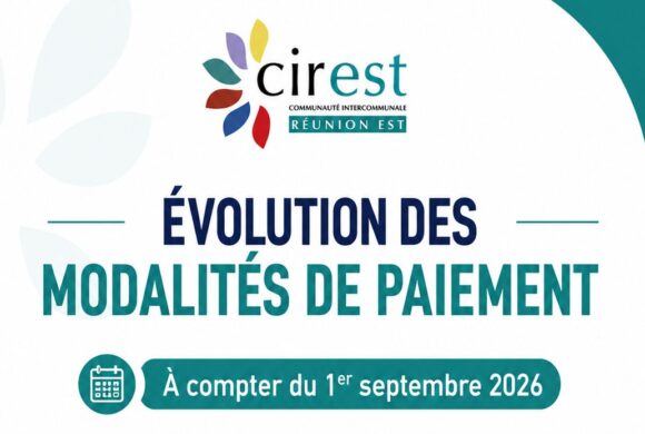 Évolution des modalités de paiement dans les régies de la CIREST au 1er septembre 2026
