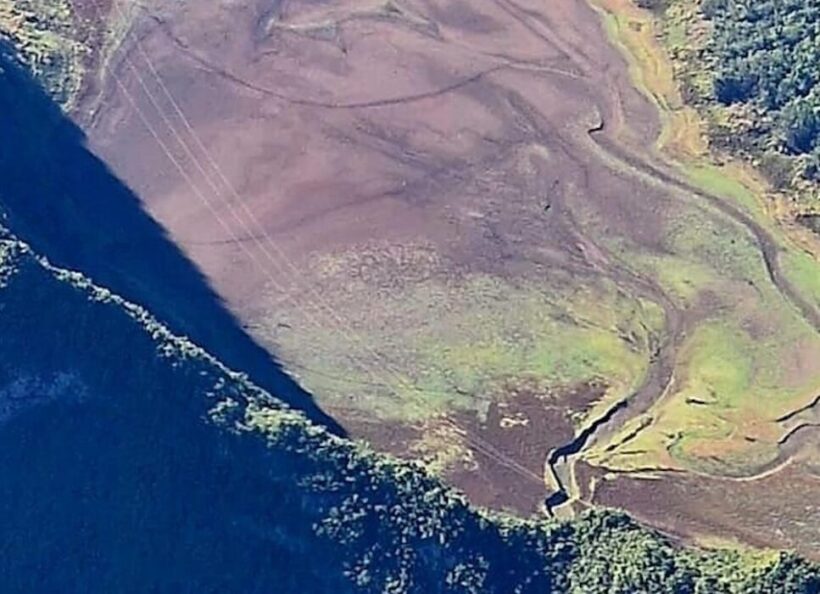 Grand Étang presque à sec : l’image qui rappelle l’urgence de préserver notre ressource en eau Grand Étang presque à sec : l’image qui rappelle l’urgence de préserver notre ressource en eau