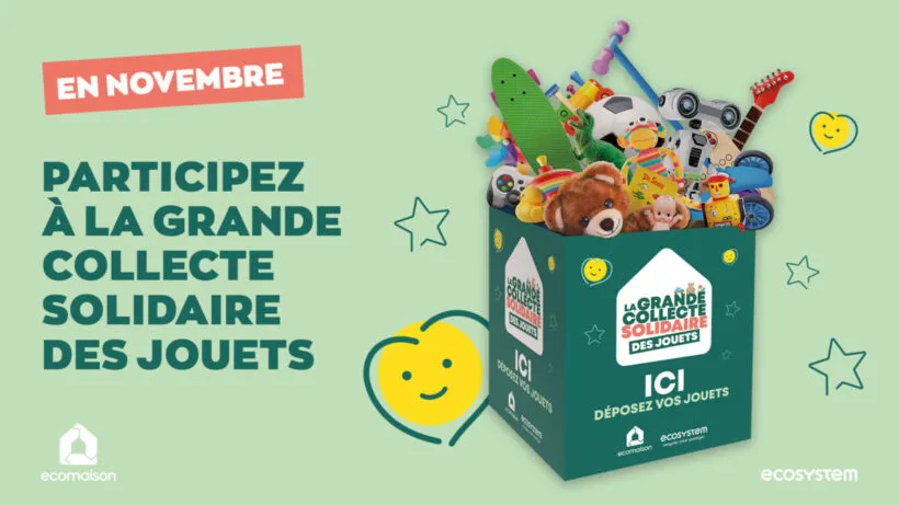 Grande collecte solidaire de jouets : la CIREST invite les habitants de l&rsquo;Est à donner une seconde vie à leurs jouets