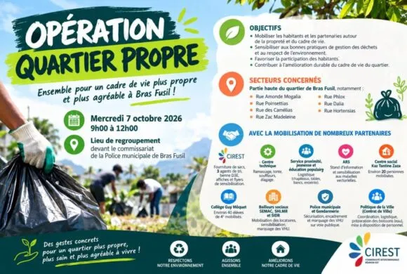 Bras-Fusil : habitants, jeunes et partenaires mobilisés pour l’opération « Quartier propre » Bras-Fusil : habitants, jeunes et partenaires mobilisés pour l’opération « Quartier propre »